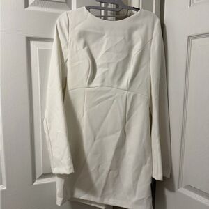 Lulu's Ivory Long Sleeve Dress